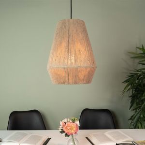 Lampada a sospensione in rattan marrone, Wilbert