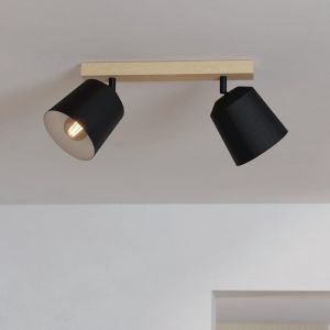 Faretto da parete in legno marrone, Teddy