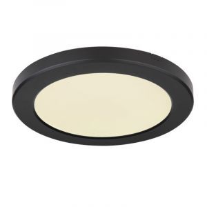 Plafoniera nera in plastica, Cage, 18W, colore regolabile LED