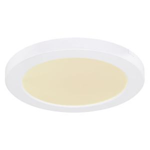 Plafoniera bianca in plastica, Cage, 18W, colore regolabile LED