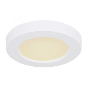 Plafoniera bianca in plastica, Cage, 6W, colore regolabile LED