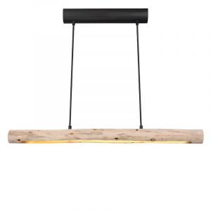Lampada a sospensione in legno marrone, Abbas, 15W, 3000K LED