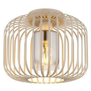 Lampada da soffitto beige metallo, Jolanda