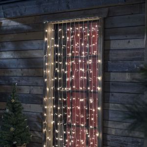 Tenda luminosa di Natale, 2,25 x 1,5 metri, bianco caldo, IP44, con controller di 12 funzione