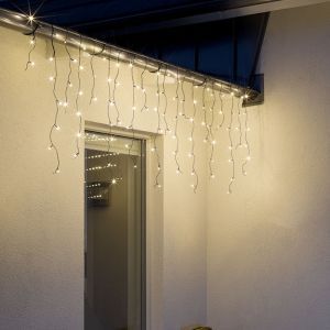 Espansione di 3 metri luci a cascata collegabile, alte 70 cm, bianco caldo, IP44, per la serie di base