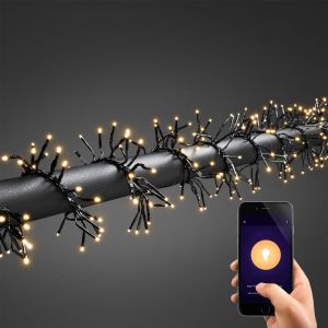 5,6 metri illuminazione a grappolo intelligente, 768 LED bianchi caldi, app