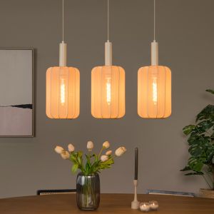Lampada a sospensione moderna beige, Corina