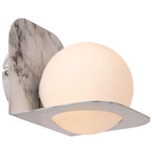 Applique per bagno moderna grigia, Davy, IP44