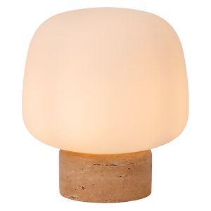 Lampada da tavolo moderna bianca, Anston, con interruttore
