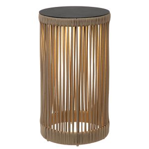 Lampada da terra ricaricabile moderna tortora, Pingi, 3W, 3000K LED, IP44, dimmer in 3 fasi