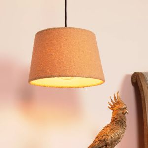 Lampada a sospensione vintage gialla, Woolly