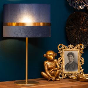 Lampada da tavolo retrò blu, Extravaganza Tusse, con interruttore