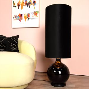 Lampada da terra retrò nera, Esterad, con interruttore