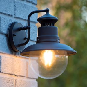 Lampada da esterno moderna nera, Figo, IP44