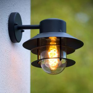 Lampada da esterno moderna nera, Zico, IP44