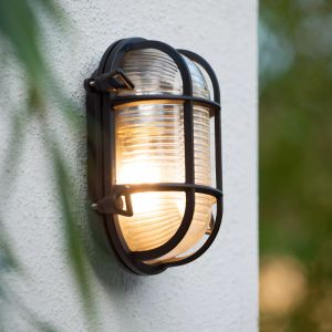 Lampada da esterno retrò nera, Dudley, IP65