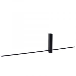 Applique da parete moderna nera, Segin, 10W, 2700K LED