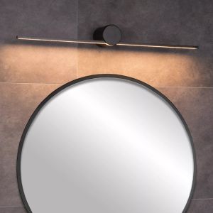 Applique da parete moderna nera, Mizar, 6W, 2700K LED, IP44