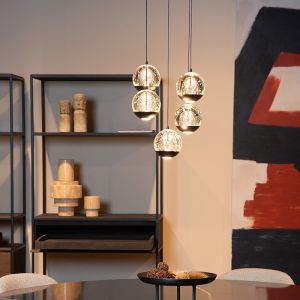Lampada a sospensione moderna nera, Sentubal, 5,2W, 2700K LED