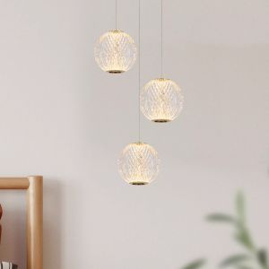 Lampada a sospensione design dorata, Cintra, 4,7W, 2700K LED