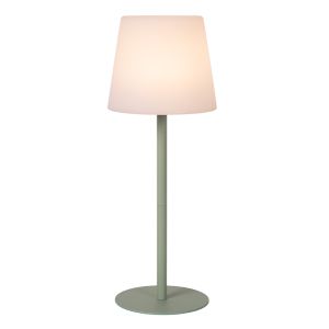 Lampada da tavolo da esterno ricaricabile moderna verde, Tyon, 2W, 2700K LED, IP65, controllo touch