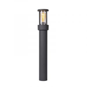 Lampione da giardino con sensore crepuscolare moderno antracite, Lori, IP44