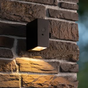 Applique da esterno solare moderna nera, Bolton, 1W, 2850K LED, IP54