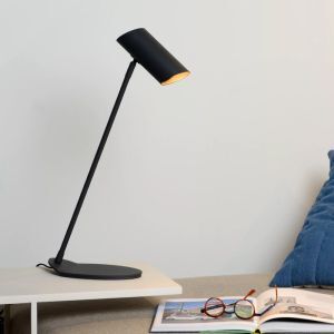 Lampada da scrivania moderna antracite, Hester, con interruttore