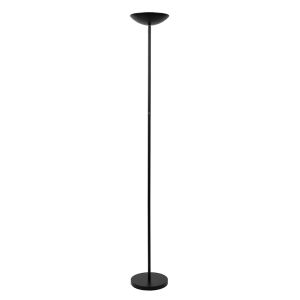 Piantana da lettura da terra moderna nera, Zenith, 20W, 3000K LED, controllo touch