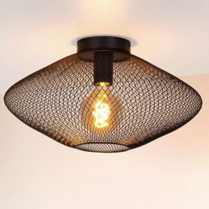 Plafoniera moderna nera, Mesh