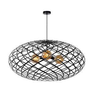 Lampada a sospensione moderna nera, Wolfram
