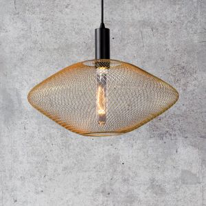 Lampada a sospensione moderna dorata, Mesh