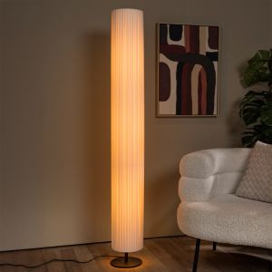 Lampada da terra moderna bianca, Fold, con interruttore