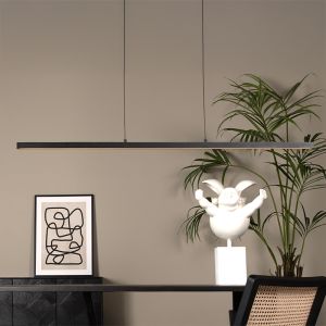 Lampada a sospensione moderna nera, Sigma, 36W, 2700K LED