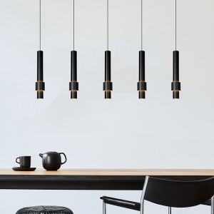 Lampada a sospensione moderna nera, Margary, 4,2W, 2700K LED