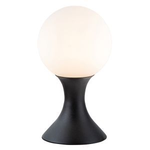 Lampada da tavolo moderna nera, Moya, con interruttore