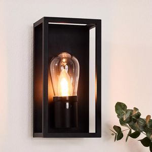 Applique da parete moderna nera, Carlyn, IP54