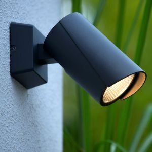 Lampada da esterno moderna antracite, Manal, 12W, 3000K LED, IP65