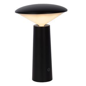 Lampada da tavolo da esterno moderna nera, Jive, 4W, bianco regolabile tra caldo e freddo LED, IP44, con interruttore