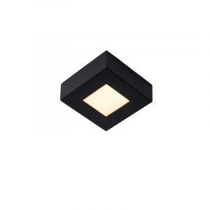Plafoniera moderna nera, Brice, 8W, 3000K LED, IP44