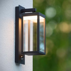 Applique da esterno con sensore di movimento moderna antracite, Clairette, 15W, 3000K LED, IP54