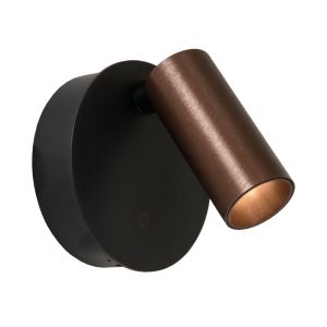 Applique ricaricabile moderna marrone, Toni, 2W, 2700-4000K, controllo touch