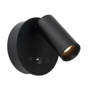 Applique ricaricabile moderna nera, Toni, 2W, 2700-4000K, controllo touch
