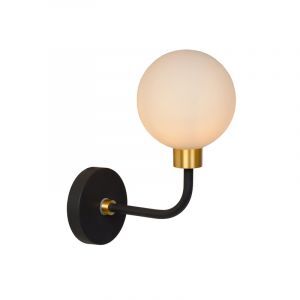 Faretto da parete classico dorato, Berend, IP44