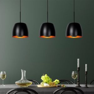 Lampada a sospensione classica nera, Nolan