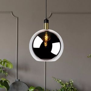 Lampada a sospensione vintage grigia, Julius