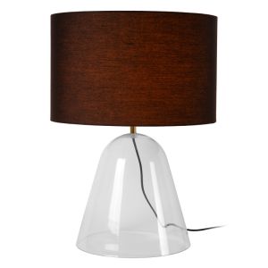 Lampada da tavolo moderna nera, Campana, con interruttore
