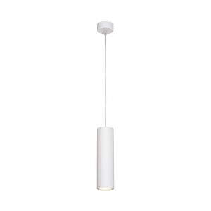 Lampada a sospensione in gesso bianca, Gipsy