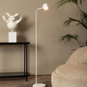 Lampada da terra ricaricabile moderna bianca, Comet, 3W, 2700K LED, controllo touch