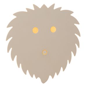 Applique da parete per bambini moderna beige, Charlie, 5W, dim to warm LED, controllo touch